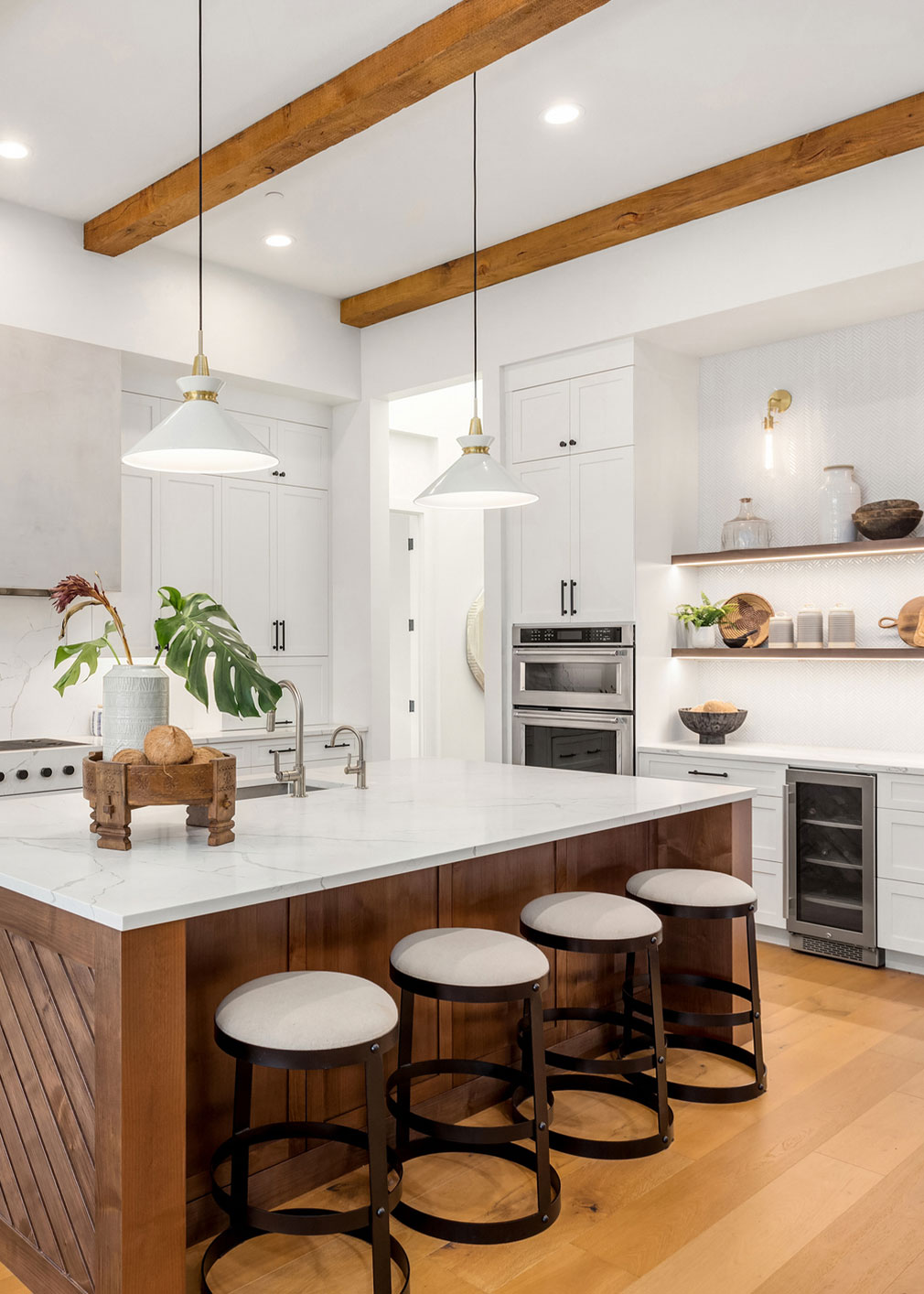 Modern kitchen with center island